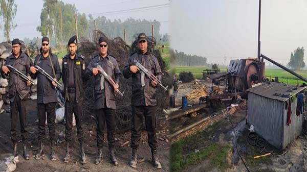 জয়পুরহাটে অবৈধ ফার্নিশ ওয়েল তৈরীর কারখানায় র‌্যাব-৫ এর অভিযান