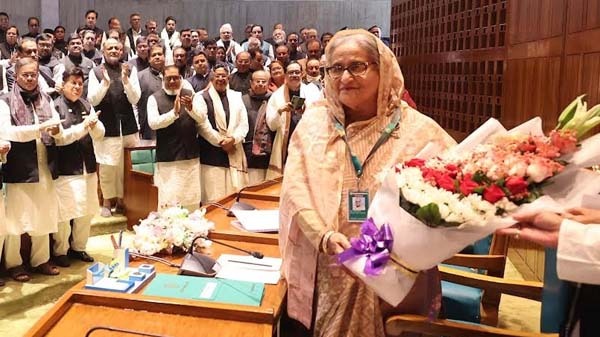 পুনরায় সংসদ নেতা শেখ হাসিনা নির্বাচিত