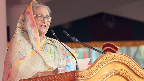 অশুভ তৎপরতা মোকাবিলায় আনসার বাহিনীকে সতর্ক থাকার আহ্বান প্রধানমন্ত্রীর