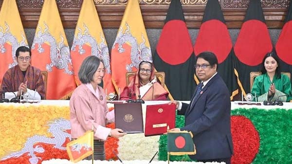 বাংলাদেশ-ভুটান ৩টি নতুন সমঝোতা স্মারক স্বাক্ষরের ১টি নবায়ন