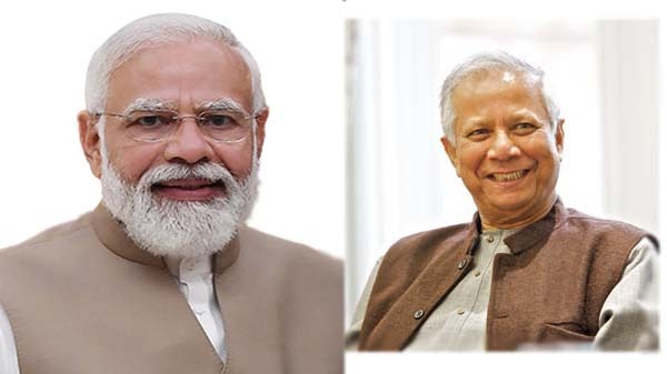 ড. ইউনূসকে ভারতের প্রধানমন্ত্রী শ্রী নরেন্দ্র মোদির শুভেচ্ছা
