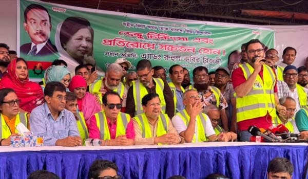 ডেঙ্গু প্রতিরোধে সকলকে এগিয়ে আসতে হবে : রুহুল কবির রিজভী