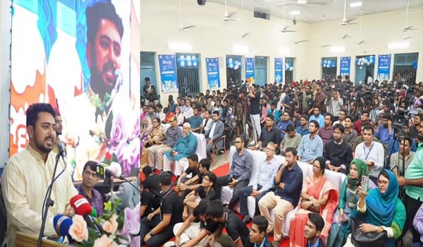 জুলাই গণঅভ্যুত্থান আমাদের আত্নমর্যাদা নিয়ে দাঁড়াতে শিখিয়েছে : নাহিদ ইসলাম